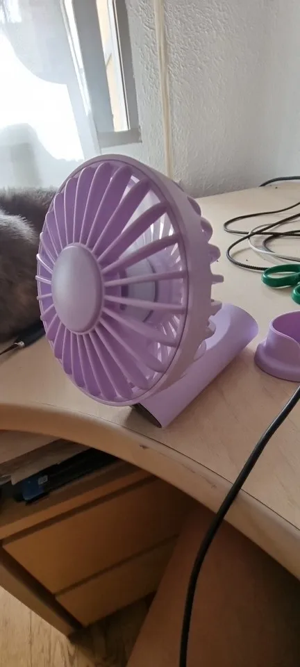 TOPK 5000mAh Mini Portable Fan USB Rechargeable Hand photo review