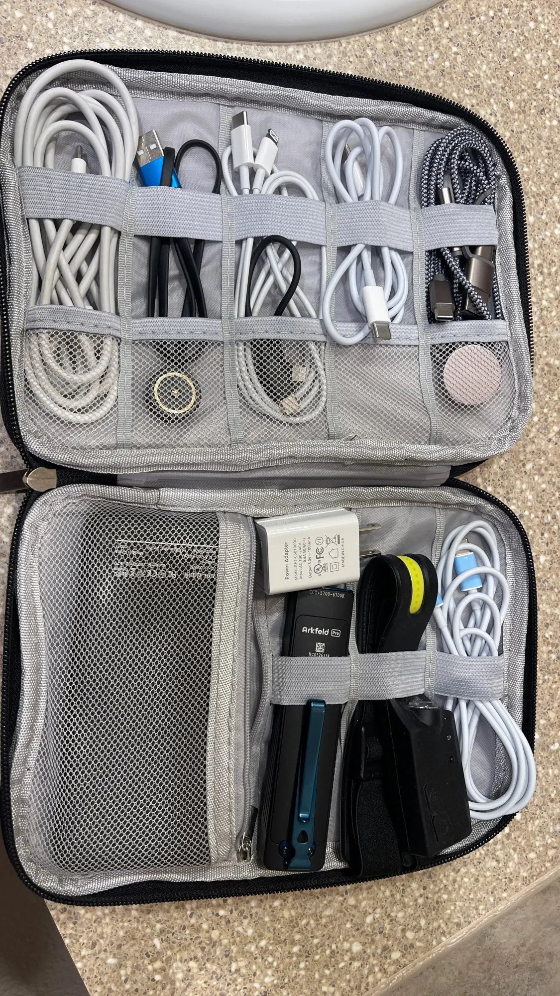 Electronics Organizer Bag Waterproof Carrying Pouch Travel Bag photo review