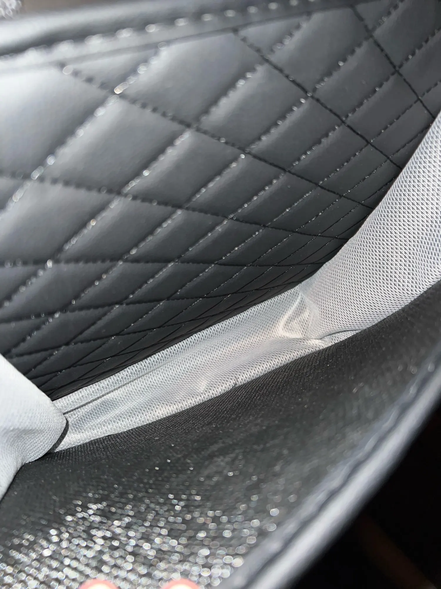 Multifunctional car seat storage bag Leather storage bag photo review