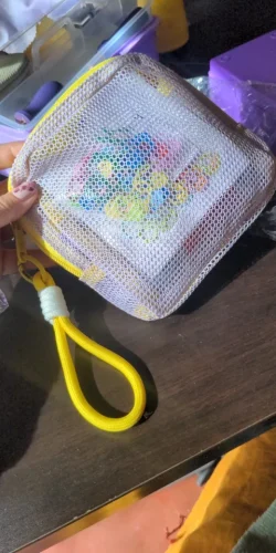 Square Mesh Cosmetic Bag, Portable Square Cosmetic Storage photo review