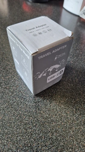 Universal Travel Adapter with 3 Type-C 2 USB photo review