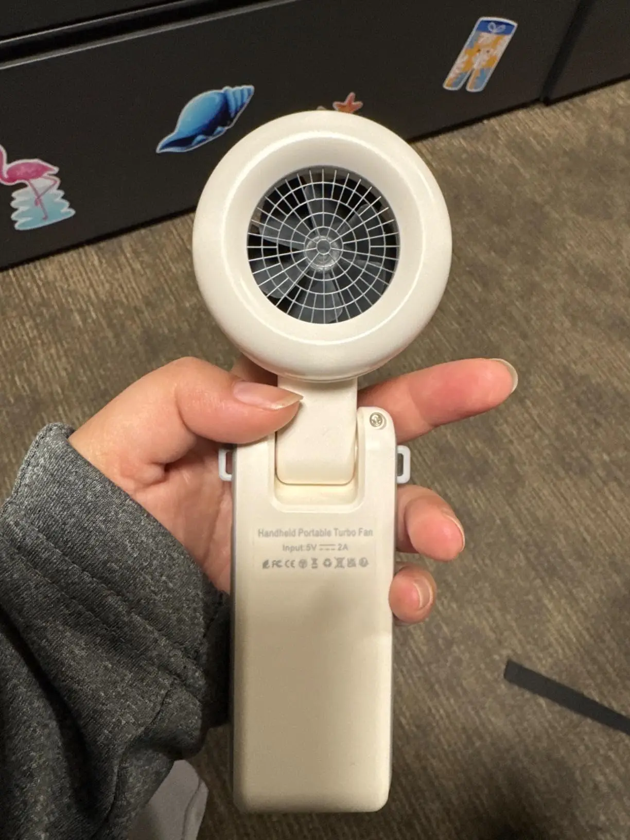 Handheld Small Fan Portable Folding High-speed Turbo Fans photo review