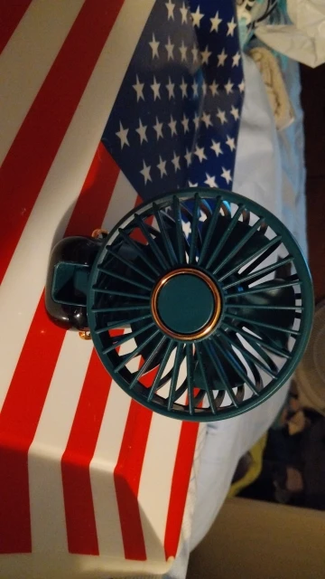 Clearance_Portable mini home summer air-cooled neck hanging fan photo review