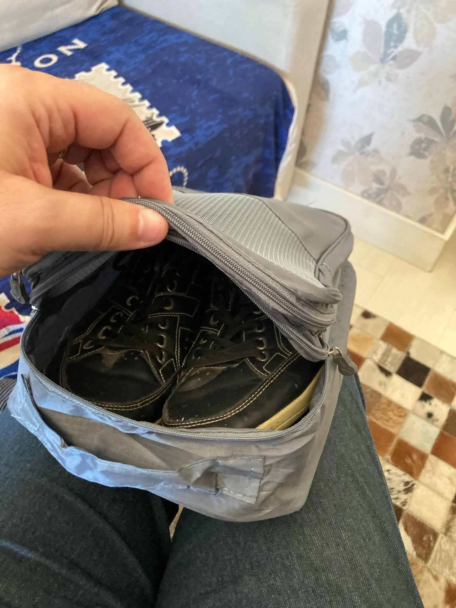 High Quality Portable Travel Shoe Bag Underwear Clothes photo review