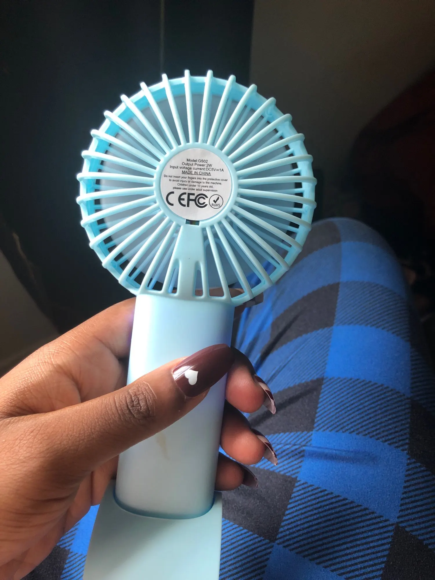 Mini USB Charging Handheld Fan Desktop Small Fan photo review