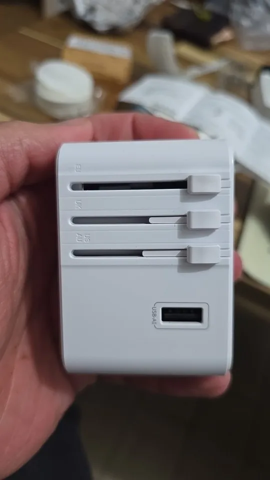 Universal Travel Adapter with 3 Type-C 2 USB photo review