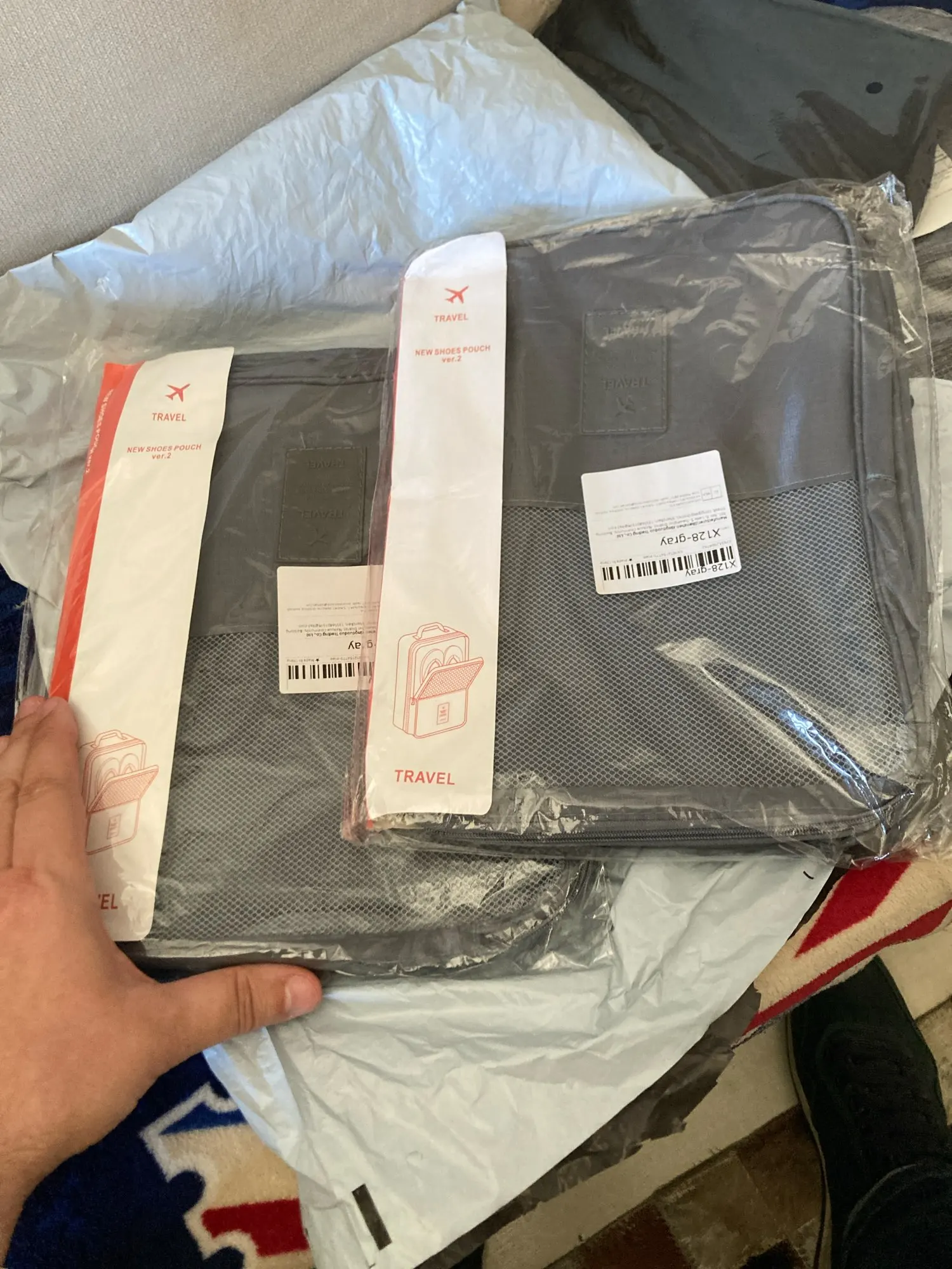 High Quality Portable Travel Shoe Bag Underwear Clothes photo review