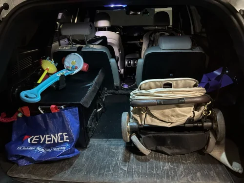 Foldable Trunk Storage Box Waterproof Oxford Cloth 110L photo review