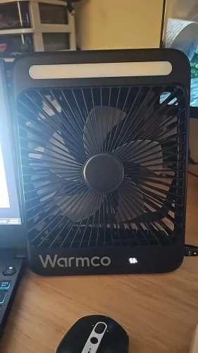 Warmco D4 Portable Desk Fan Rechargeable 20000mAh Camping photo review