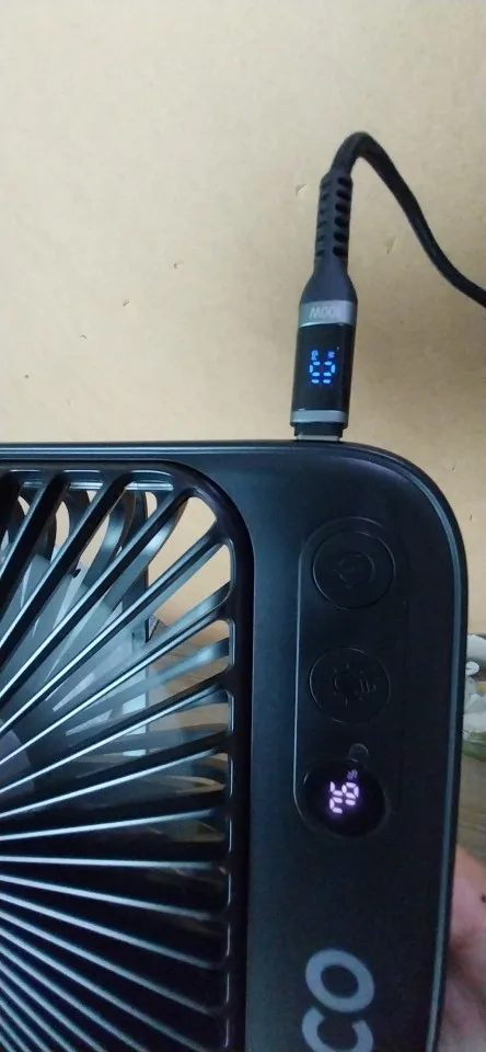 Warmco D4 Portable Desk Fan Rechargeable 20000mAh Camping photo review