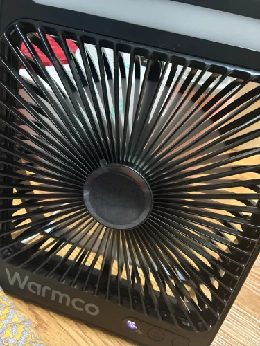 Warmco D4 Portable Desk Fan Rechargeable 20000mAh Camping photo review