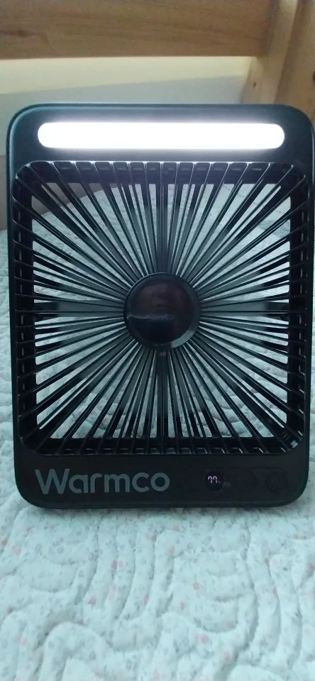 Warmco D4 Portable Desk Fan Rechargeable 20000mAh Camping photo review