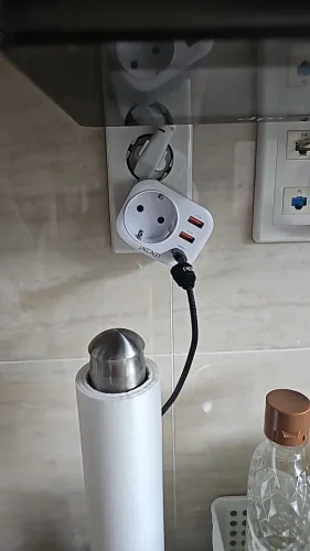 LENCENT EU Plug Wall Socket Extender with 1 photo review
