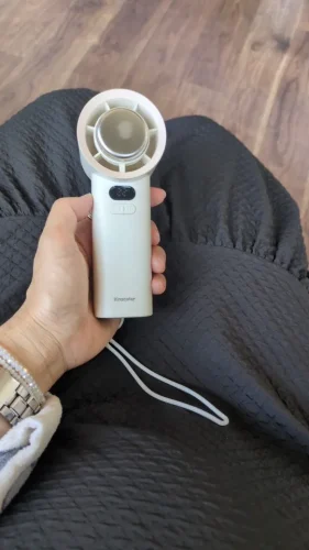 New Handheld Portable Fan 100 Wind Speeds Adjustable photo review