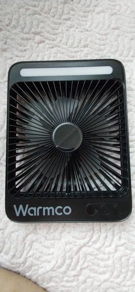 Warmco D4 Portable Desk Fan Rechargeable 20000mAh Camping photo review